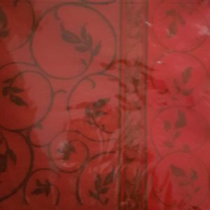 Guardanapo De Papel Vermelho Floral