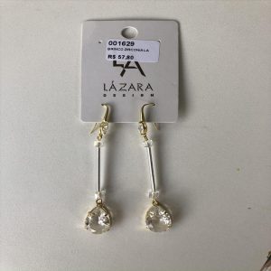 brinco gota zirconia
