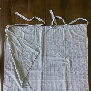 Avental Mascculino C Bandana Xadrez Cinza