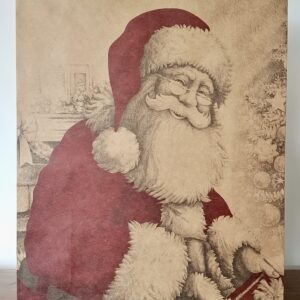Sacola Natal Vintage Papai Noel Gd