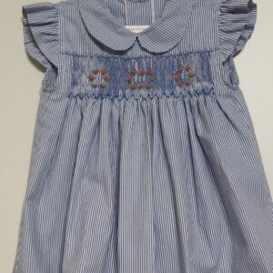 Vestido Favo Azul Listras S M 1 Ano