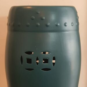 Banqueta De Cerâmica Blue Fosco