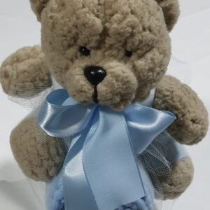 Cobertor Com Bichinho Urso Com Laço Azul