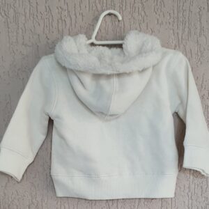 Casaco Com Capuz Forrado Off White 80 Cotton M