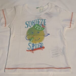 Camiseta M C Benetton Branca Squeeze 3 6m