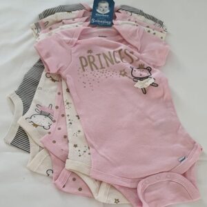 Body Rosa Princess Kit C 5 Pçs 6 9m