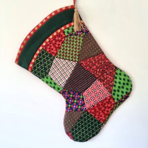 Bota Patchwork Tecido Natal 4