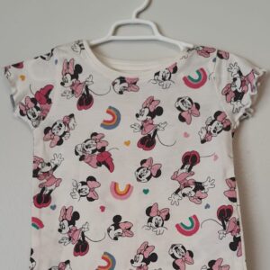 Camiseta Disney Off White 9 A 12 M