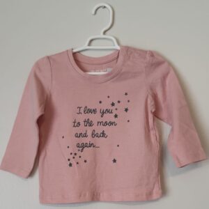 Camiseta Rosa I Love You Ml 6 A 9 M