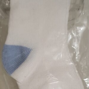 Meia Azul Branco 12 A 24 Meses