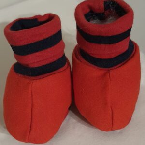Sapatinho Vermelho Listras Marinho 0 A 5 Meses