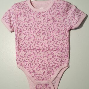 Body Floral Rosa Lilás Mc 6 Meses