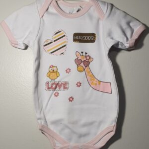 Body Branco Rosa Giraffe Mc G