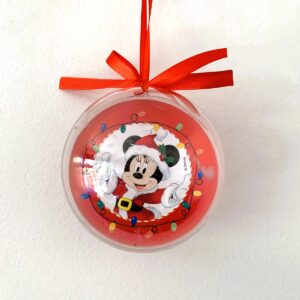 Kit 4 Bolas Transparentes Mickey E Minnie