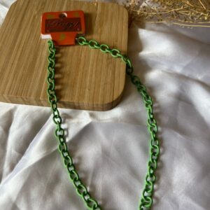 colar corrente verde