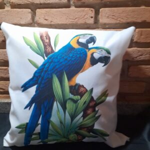Almofada Arara Azul E Amarela