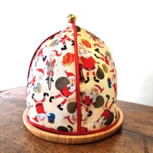 Cobre Panetone Guizo Tecido Papais Noéis Presentes