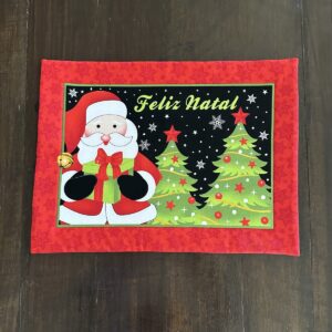 Jogo Americano Feliz Natal 4 Pecas