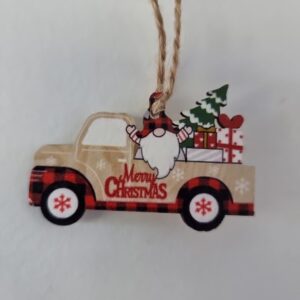 Enfeite Árvore Carro Do Papai Noel Tipo 3
