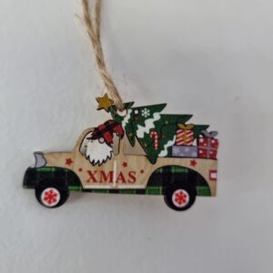 Enfeite Árvore Carro Do Papai Noel Tipo 4