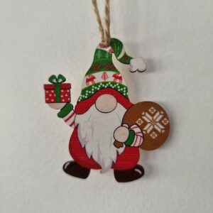 Enfeite Papai Noel Gnomo Tipo 4