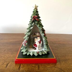 Pinheiro Iluminado Papai Noel Lista De Presente