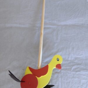 Pato de empurrar amarelo