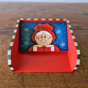 Porta Guardanapo Mamãe Noel Pequeno