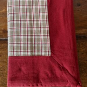 TOALHA XADREZ BARRA VINHO 220X160cm