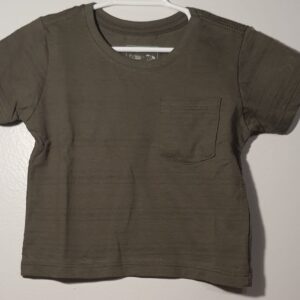 Camiseta Verde Com Bolso 12 Meses