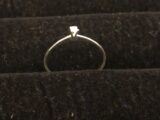 anel solitário prata 925