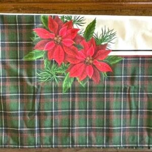TOALHA IMPERMEÁVEL POINSETIA BARRA XADREZ220x150CM