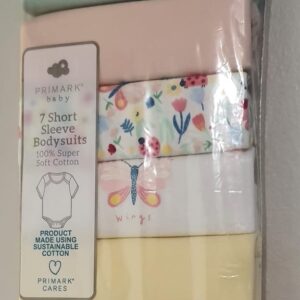 Kit 7 Bodys Borboletas 9 A 12 Meses