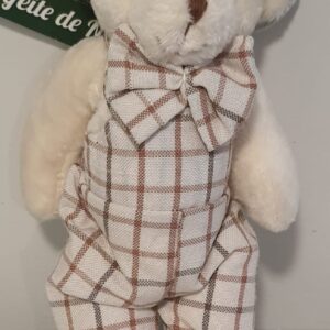 Urso Xadrez Bege