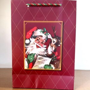 Sacola Natal Papai Noel Com Rena Md