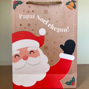 Sacola Natal Papai Noel Chegou Gd