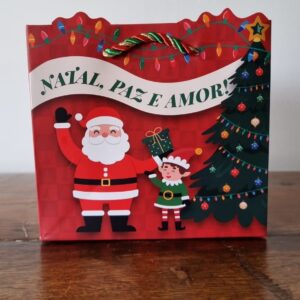 Sacola Natal Paz E Amor Mini
