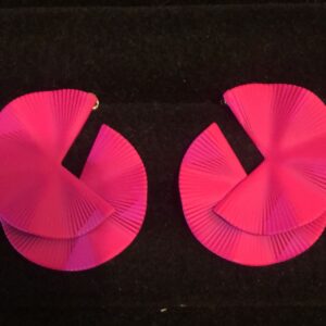 brinco quase flor rosa sh