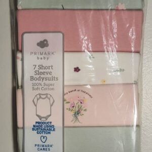 Kit Body Floral 7 Unidades 3 A 6 Meses