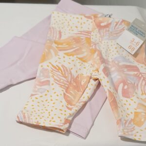 Kit 2 Calças Folhagens 3 A 6 Meses