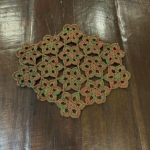 Centro De Mesa Crochê Natal