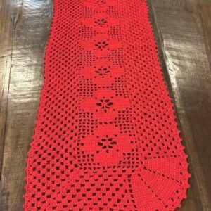 Trilho Vermelho Crochê 1 70x0 50m