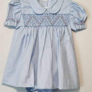 VESTIDO FAVO C/ CALÇA CORES VARIADAS - 10 MESES