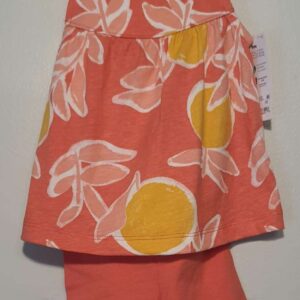 CONJ. SHORT/BATA FLORAL - 9 MESES